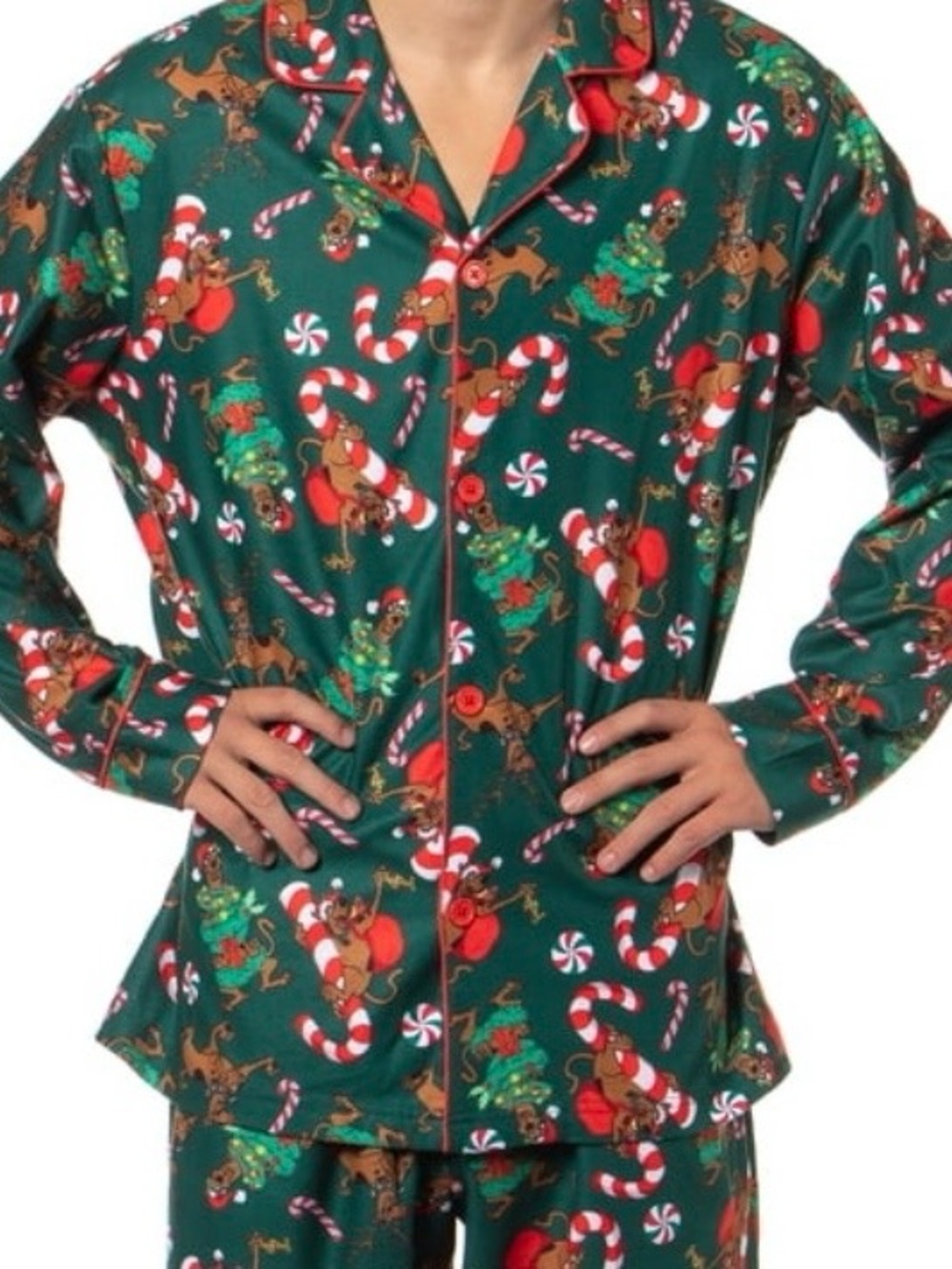Scooby Doo Christmas Pj top oversized medium NWT
